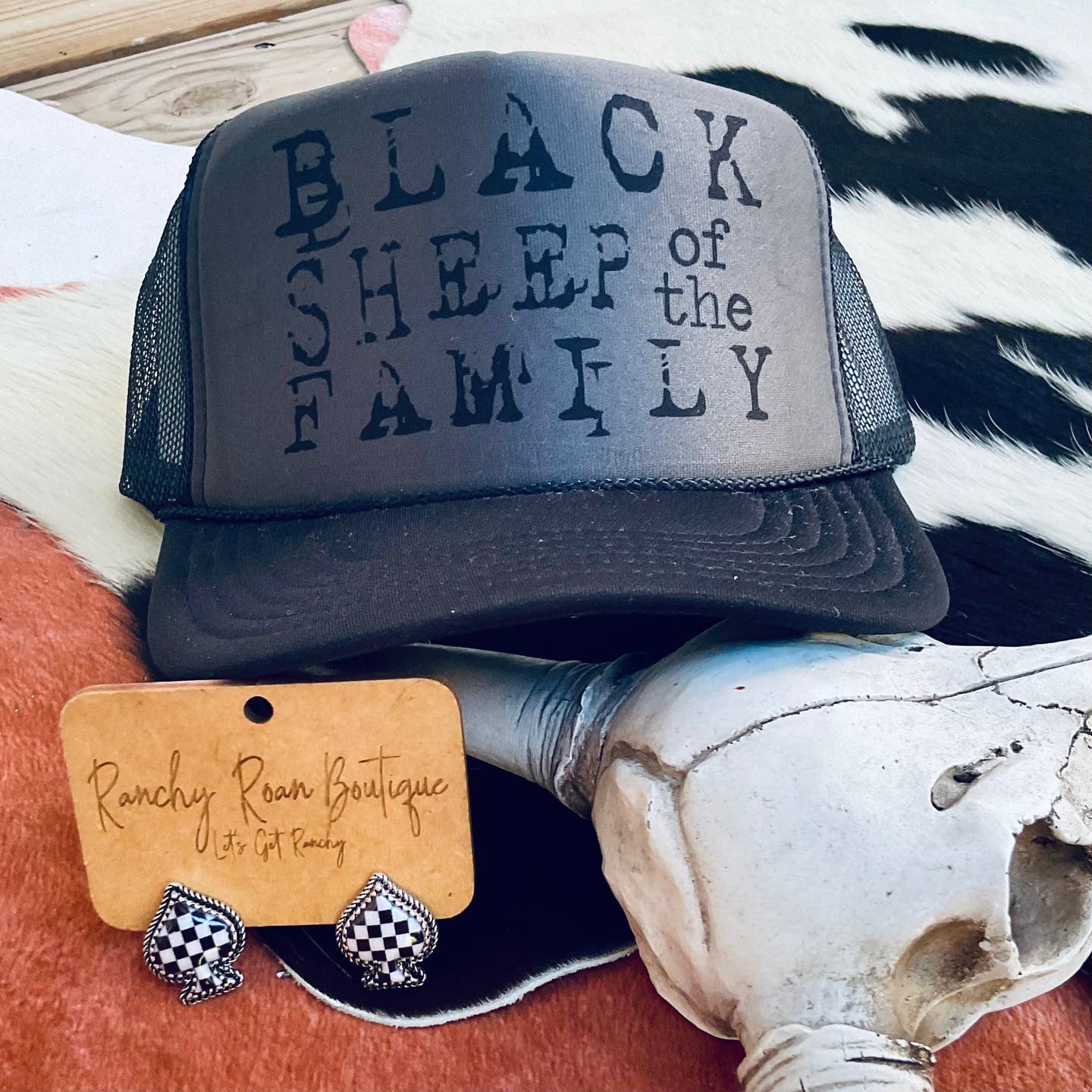 Preorder: Black Sheep of the Family Western Trucker Hat