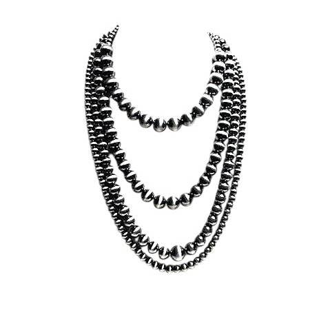 PREORDER Western Navajo Pearl 4 Strand Necklace