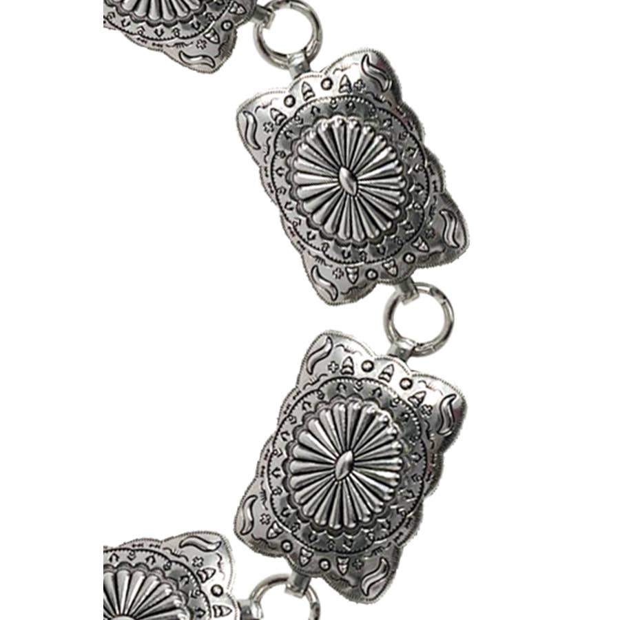 PREORDER Western Metal Concho Chain Belt Rectangle