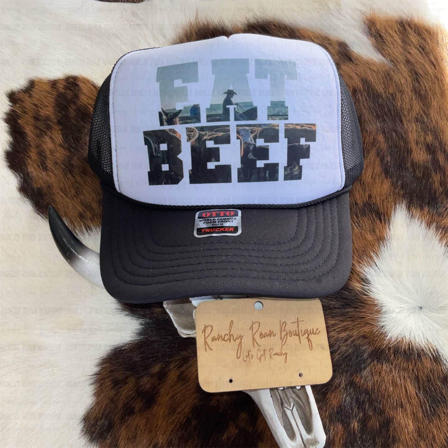 Preorder: Eat Beef Western Trucker Hat