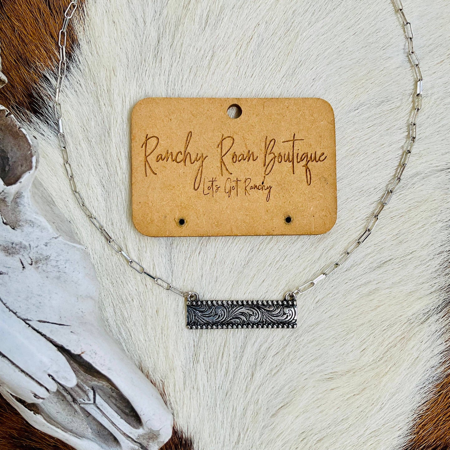Western Danity Bar Necklace