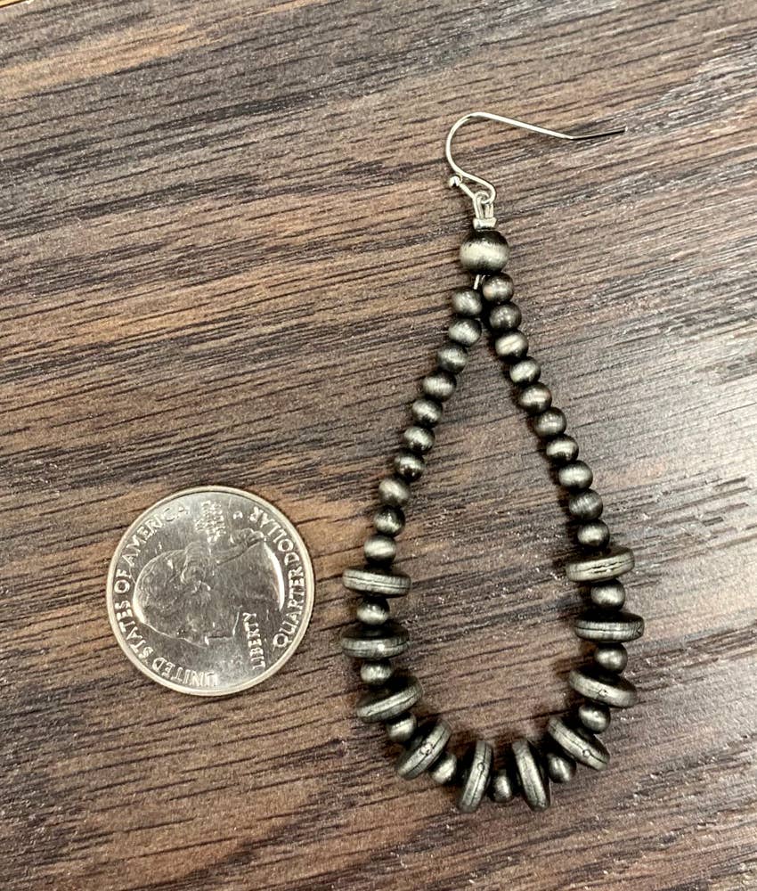 721849, Rondelle Navajo Bead Earrings