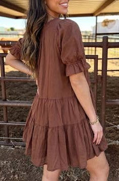 Preorder: Boho Mini Pleated Dress