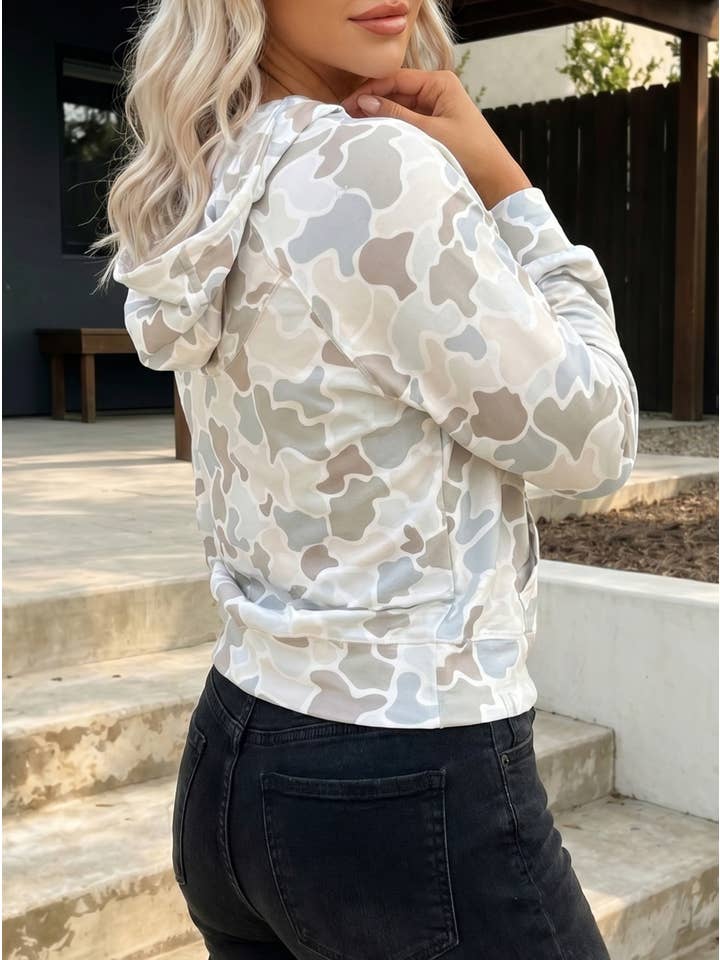 Preorder: Camo Drawstring Pullover