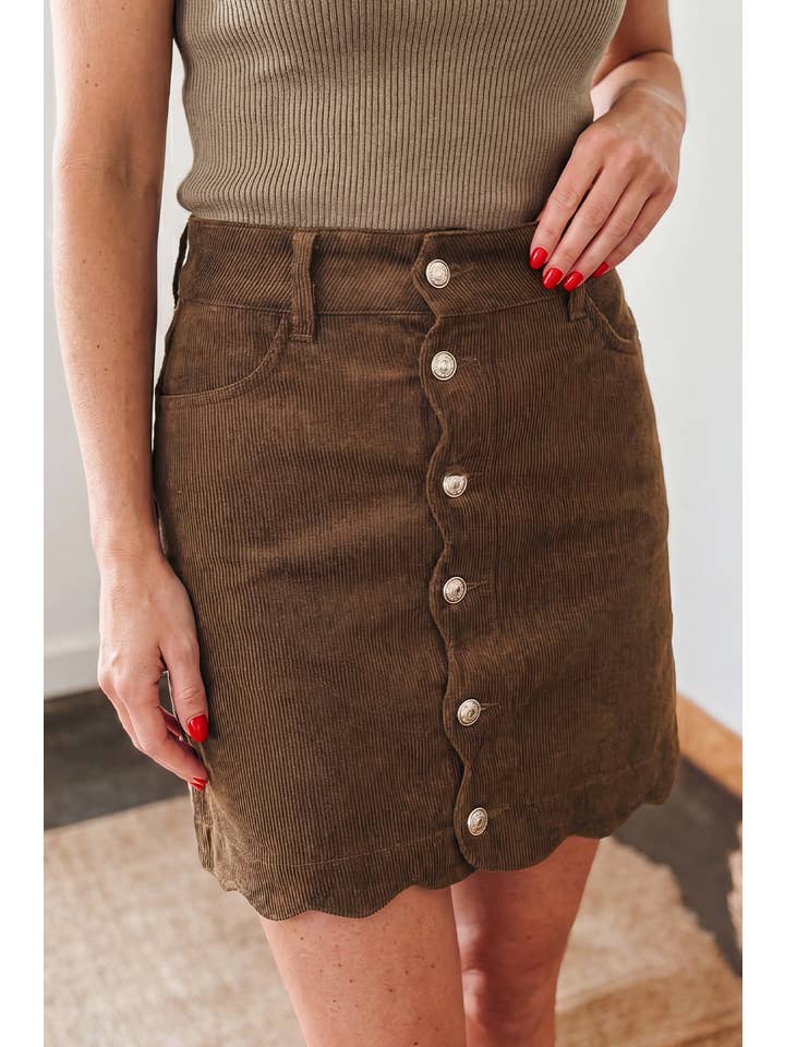 Preorder: Corduroy Mini Skirt