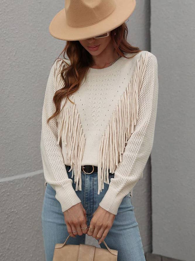 PREORDER Tassel Knit Sweater