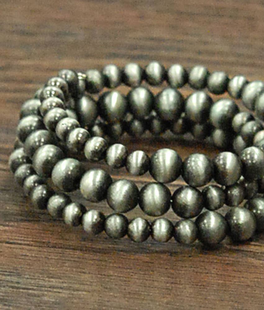 710616, Handmade Navajo Bead Wrap Bracelet