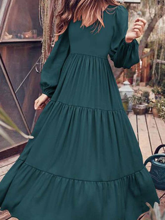 PREORDER Puff Sleeve Maxi Dress