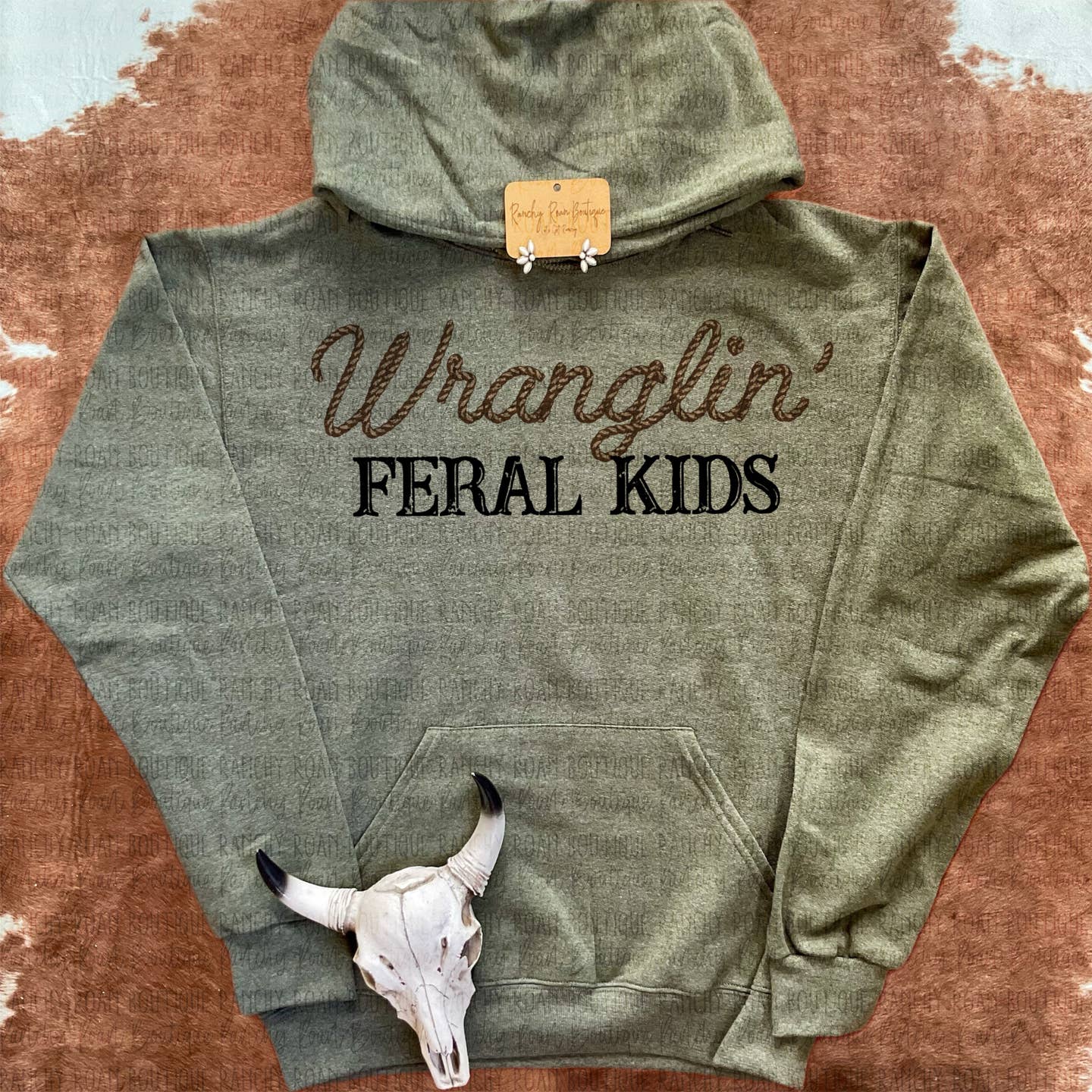 Preorder: Green Wranglin' Feral Kids Sweatshirt