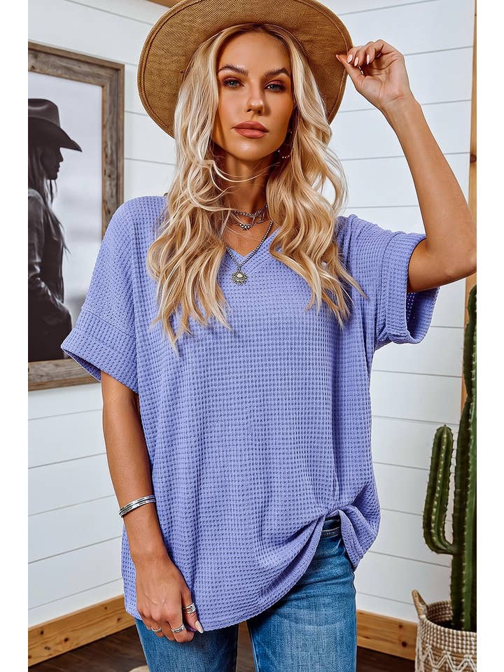 Preorder: Plus Waffle Oversized Top