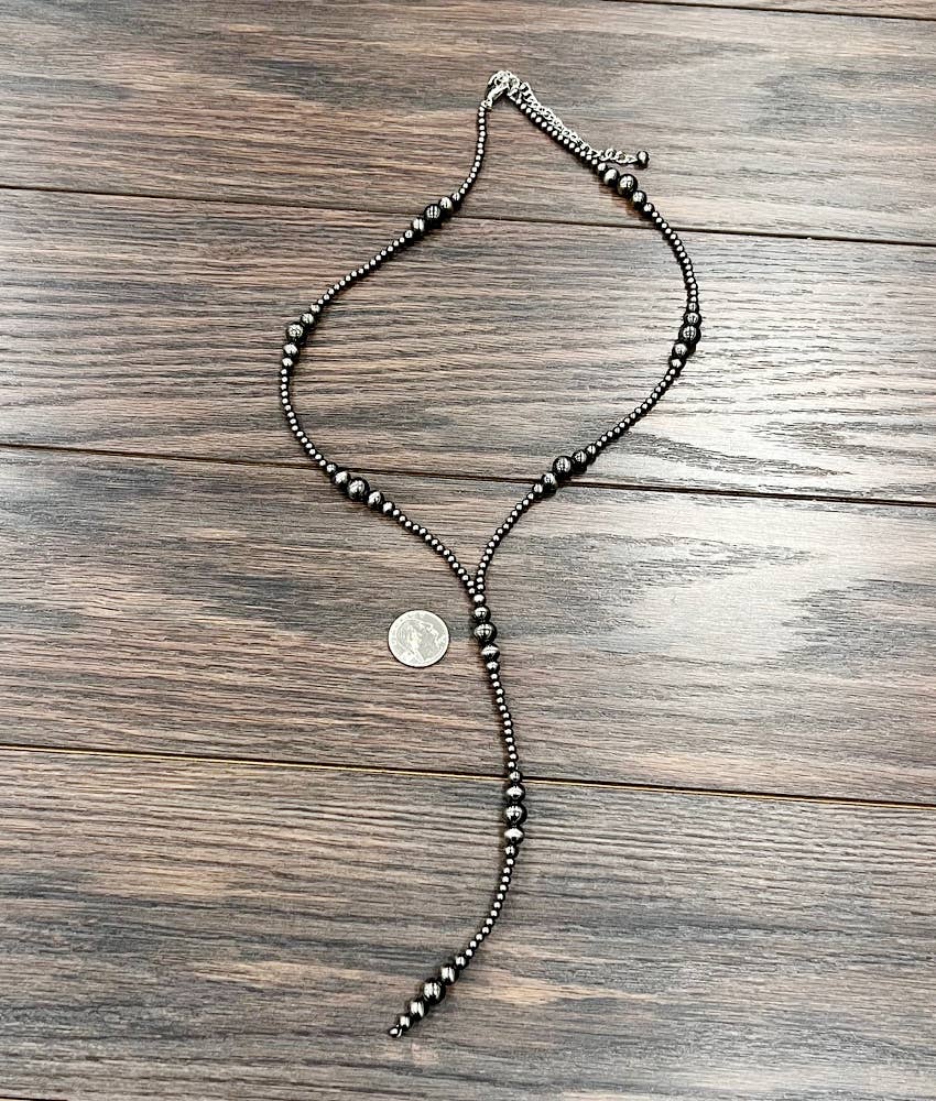 739521, Handmade 31" Clustered Polish Navajo Tassel Necklace