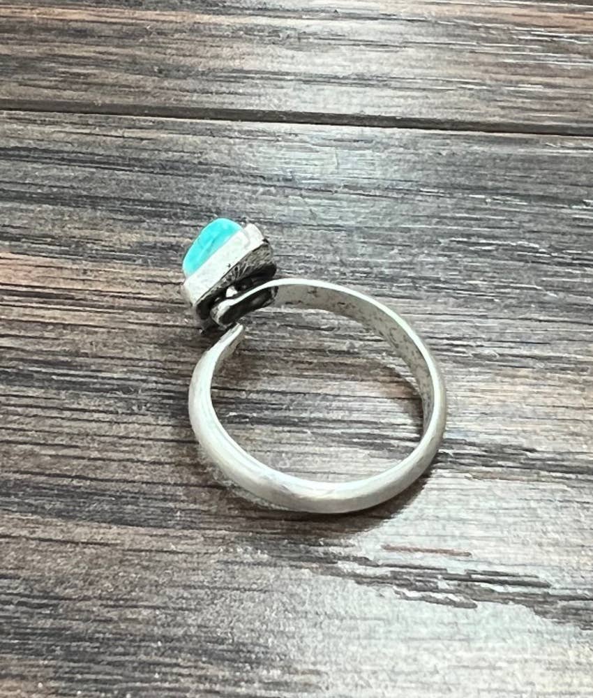 750427, 10mm Turquoise Adjustable Ring