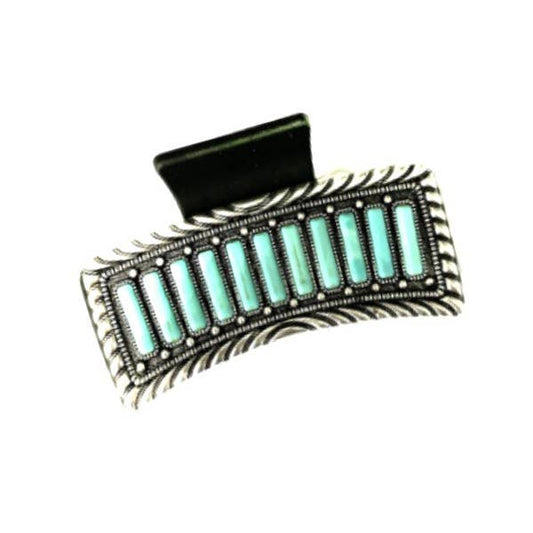 PREORDER Turquoise Stone Claw Clip