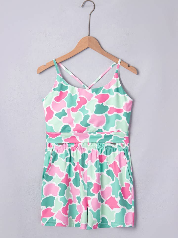 Preorder: Camo Crop Tank and Short Set