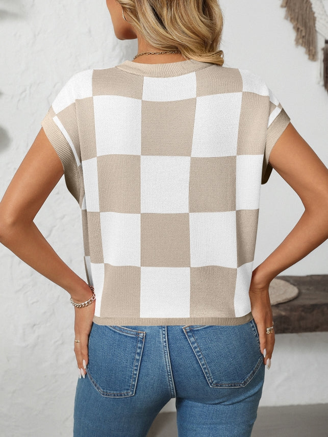 Preorder: Color Block Crew Neck Sweater