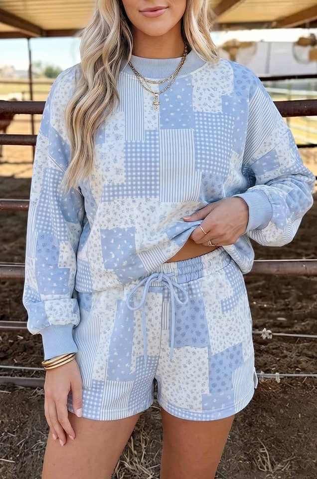 Preorder: Patchwork Floral Lounge Set