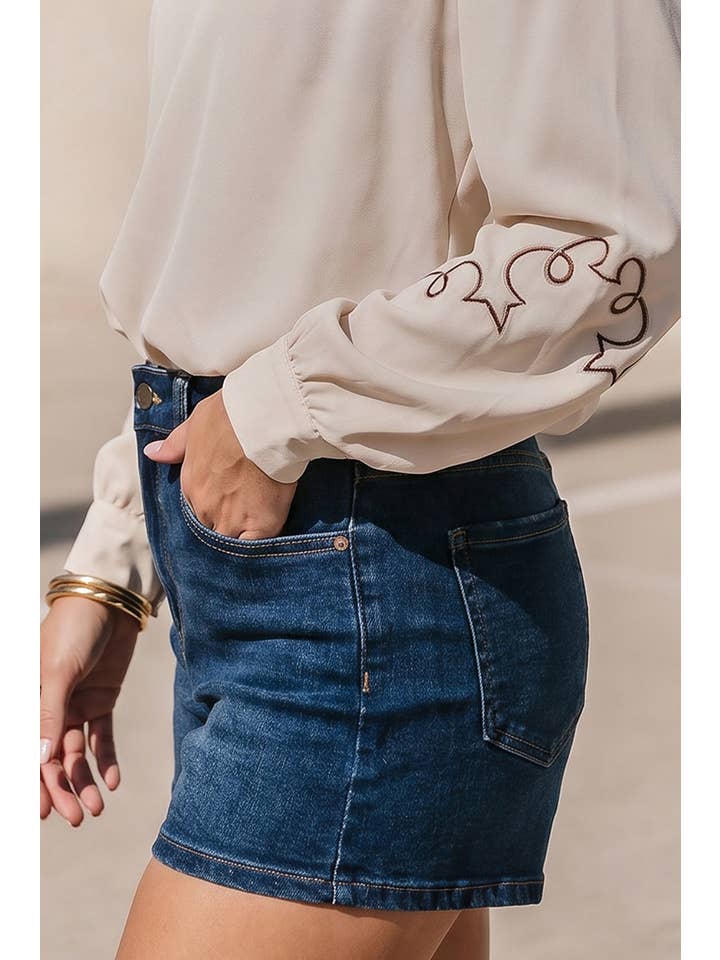Preorder: Western Button Front Top