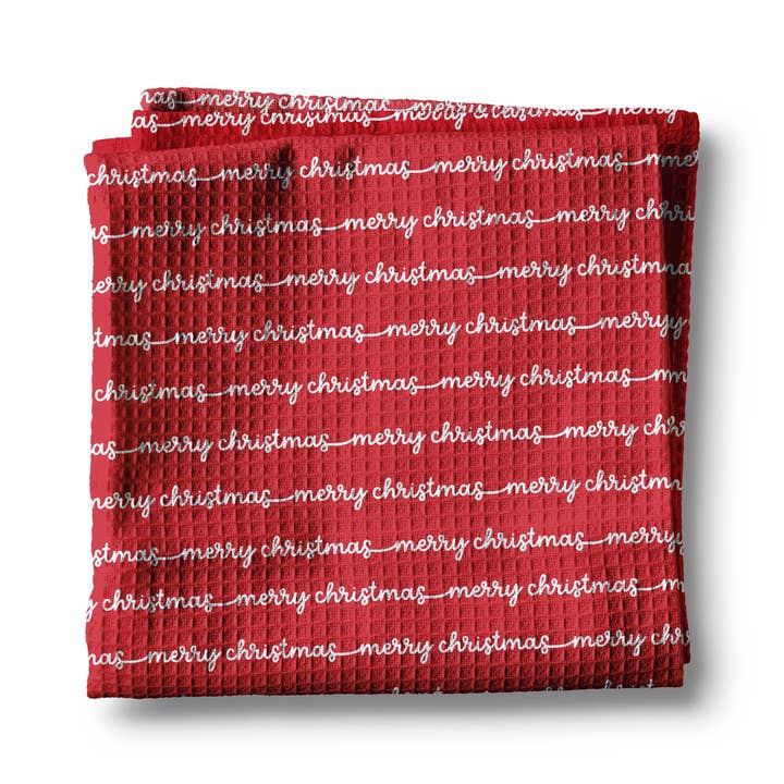 Christmas Waffle Towels
