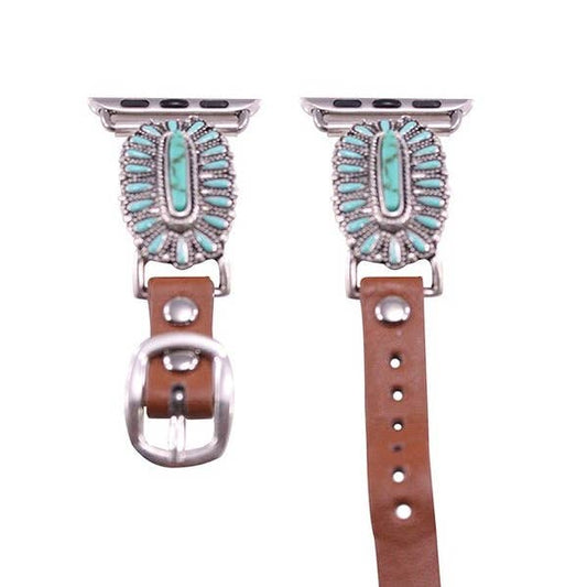 PREORDER Western Squash Blossom Concho Apple Watch Band LARGE