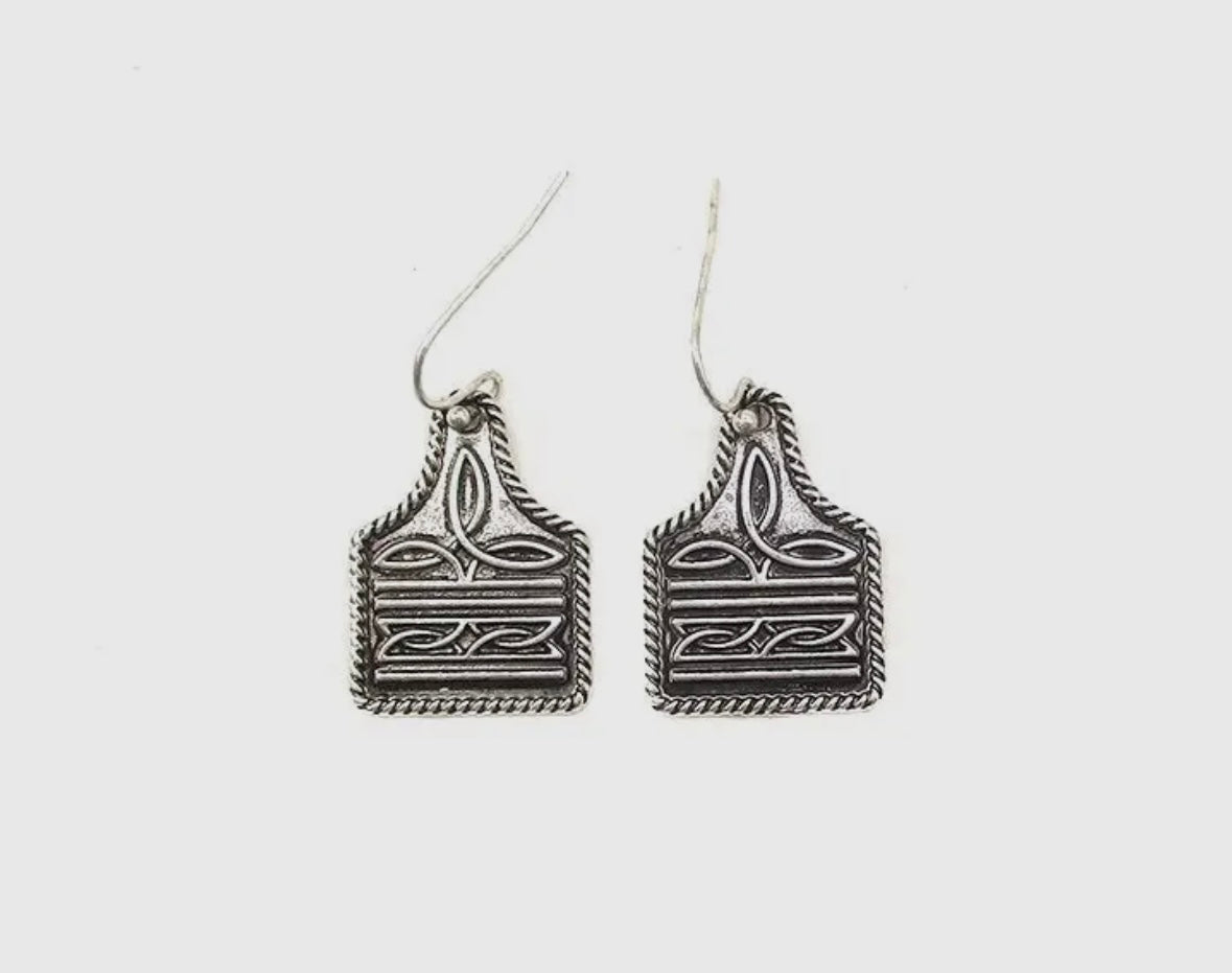 PREORDER Western Boot Stitch Earrings