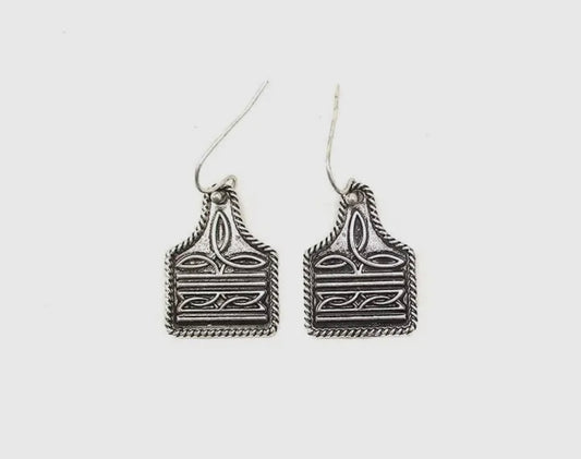 PREORDER Western Boot Stitch Earrings