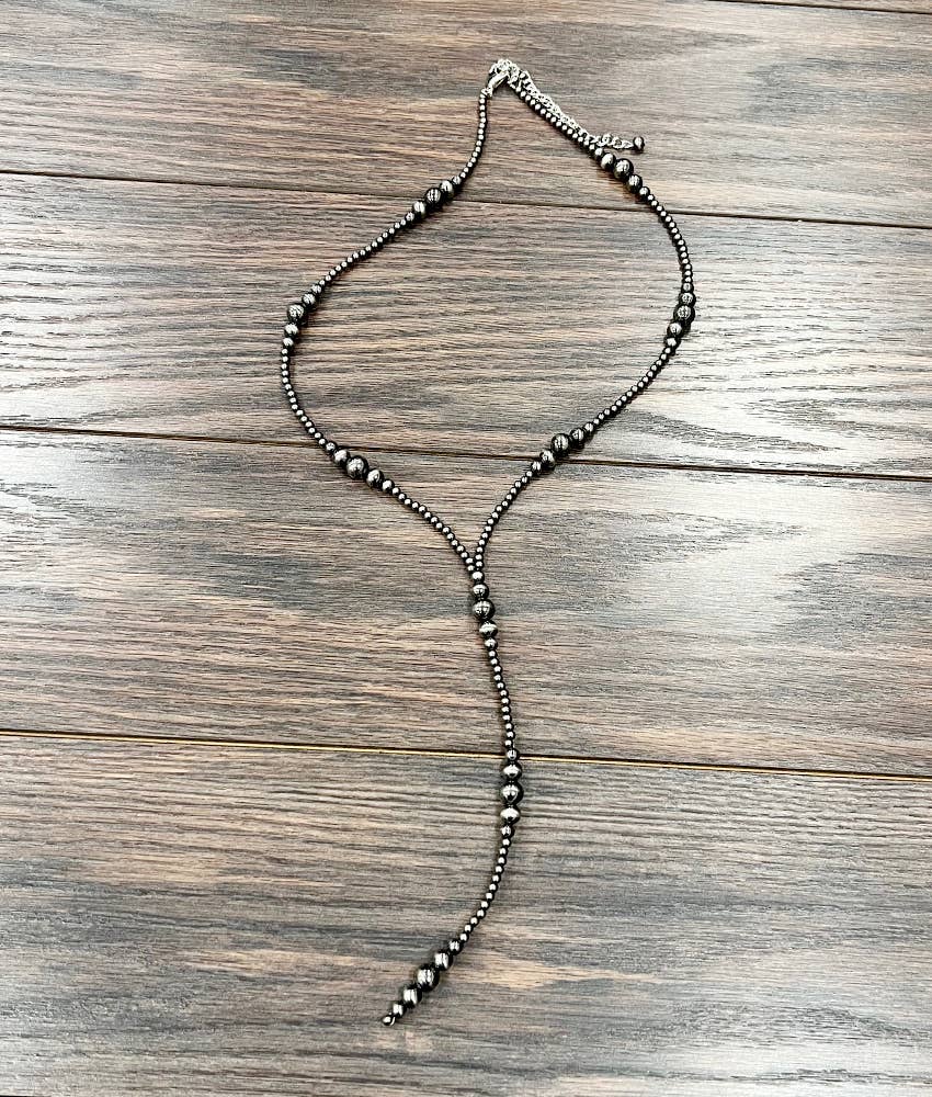 739521, Handmade 31" Clustered Polish Navajo Tassel Necklace