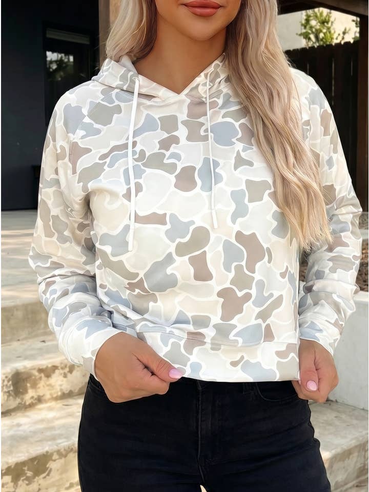 Preorder: Camo Drawstring Pullover