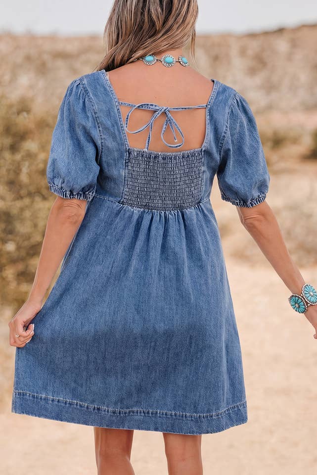Preorder: Denim Mini Dress