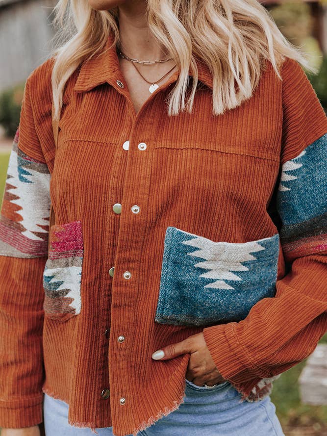PREORDER Patchwork Corduroy Jacket