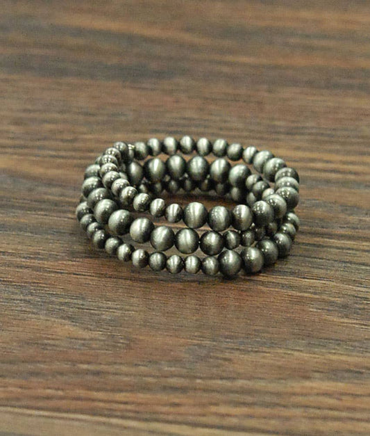 710616, Handmade Navajo Bead Wrap Bracelet