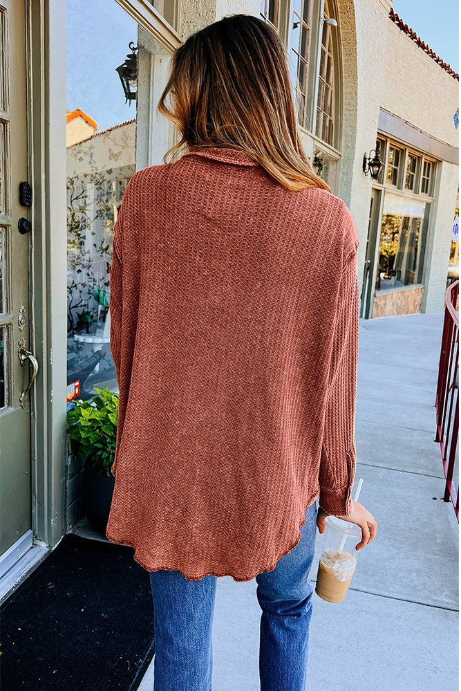 PREORDER Waffle Knit Shacket