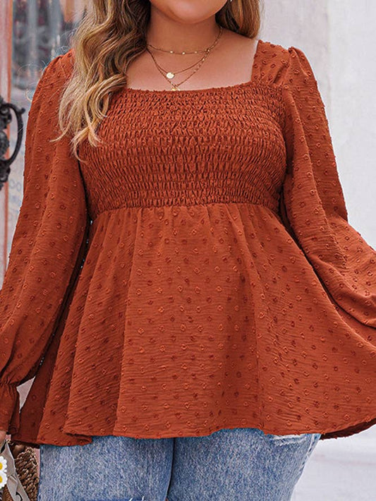 PREORDER Rust Swiss Dot Top