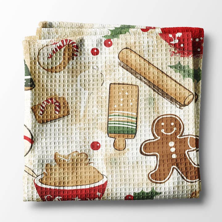 Christmas Waffle Towels 2