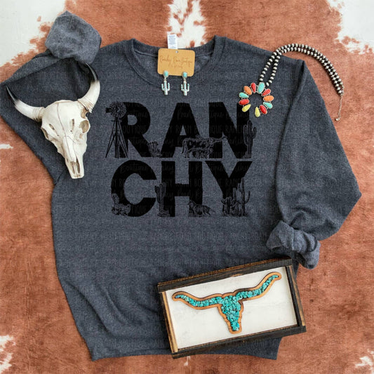 Preorder: Dark Ranchy Western Sweatshirt