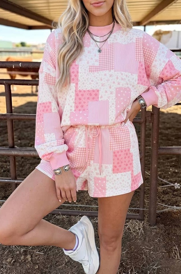 Preorder: Patchwork Floral Lounge Set