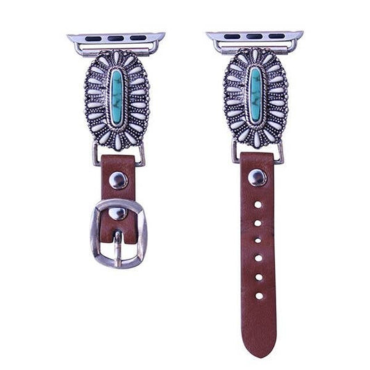 PREORDER Western Squash Blossom Concho Apple Watch Band LARGE