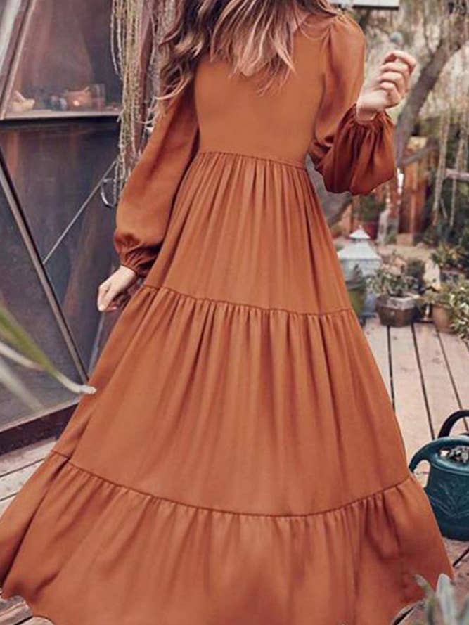 PREORDER Puff Sleeve Maxi Dress