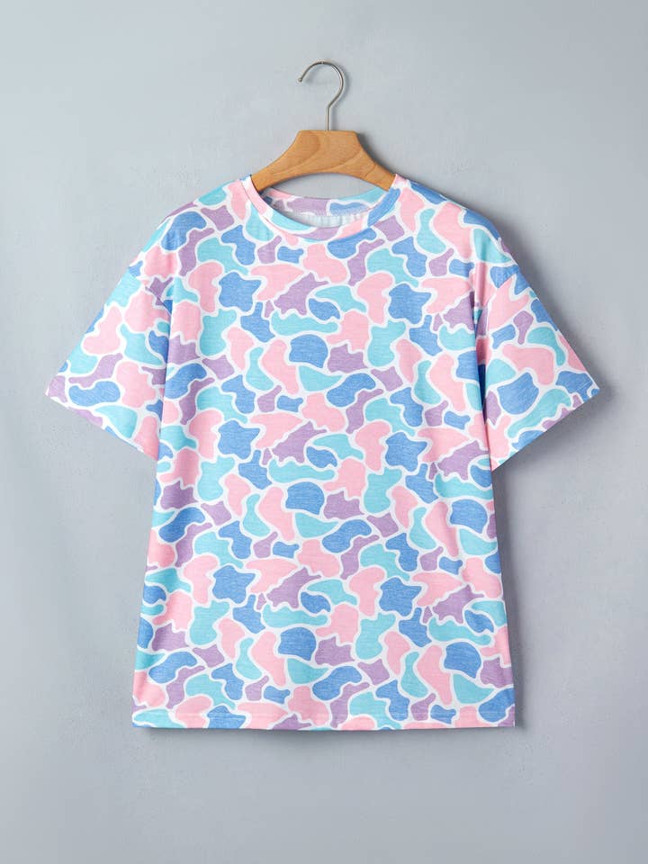Preorder: Camo Short Sleeve Tunic Tee