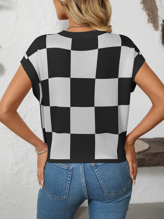 Preorder: Color Block Crew Neck Sweater