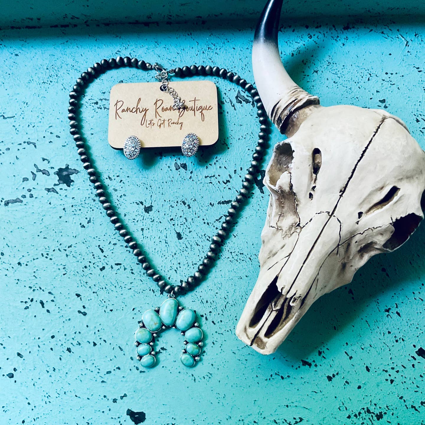 Preorder: Blossom Pendant Navajo Pearl Necklace