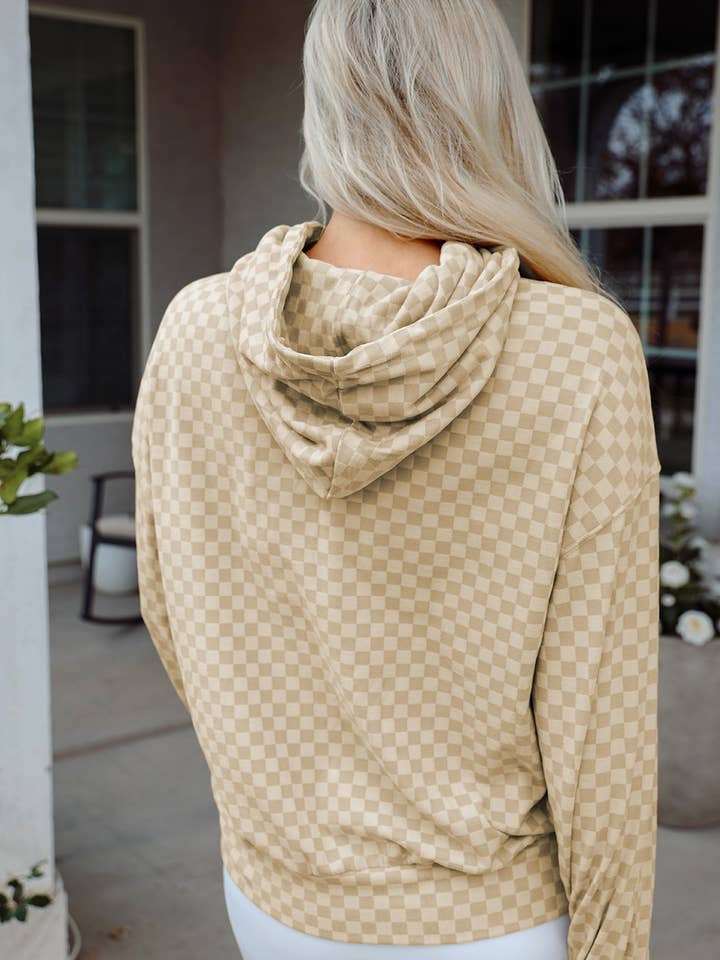 Preorder: Checkered Pocketed Hoodie