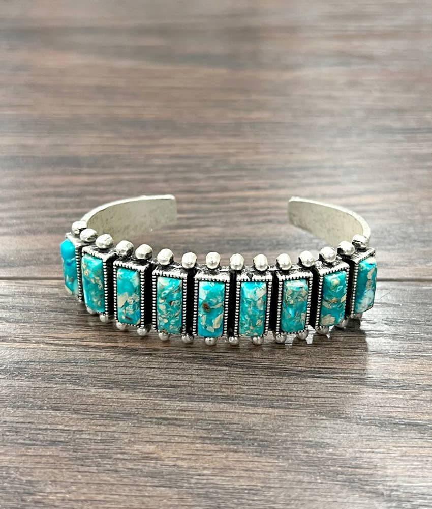 711419, Gemstone Cuff Bracelet