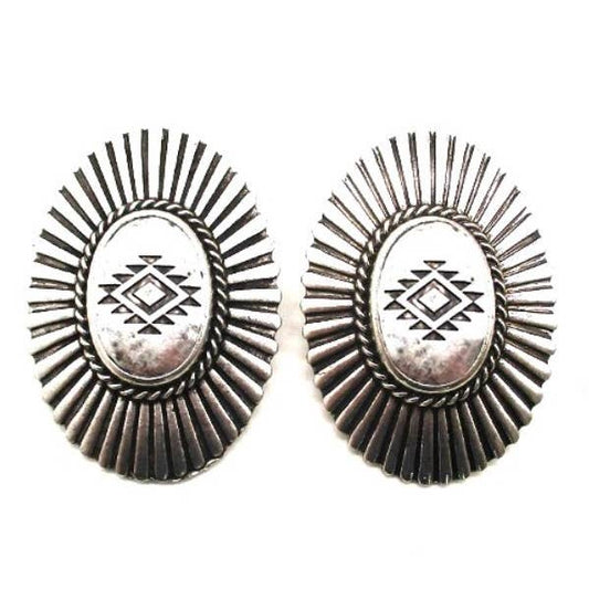PREORDER Western Concho Aztec Earrings