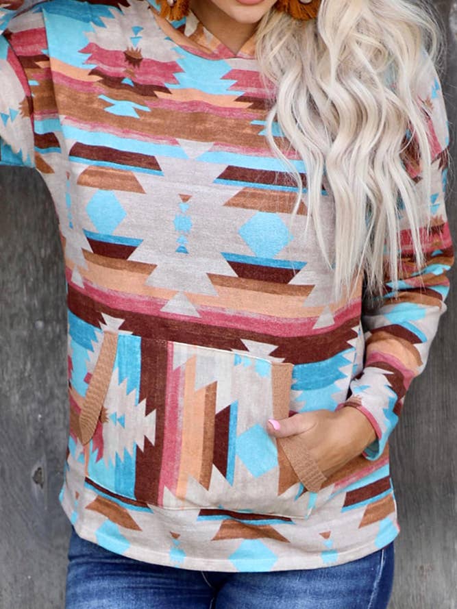 PREORDER Aztec Long Sleeve Hoodie