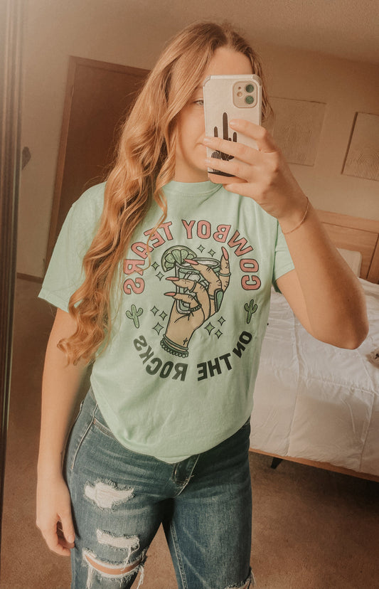 Cowboy Tears on the Rocks Tee