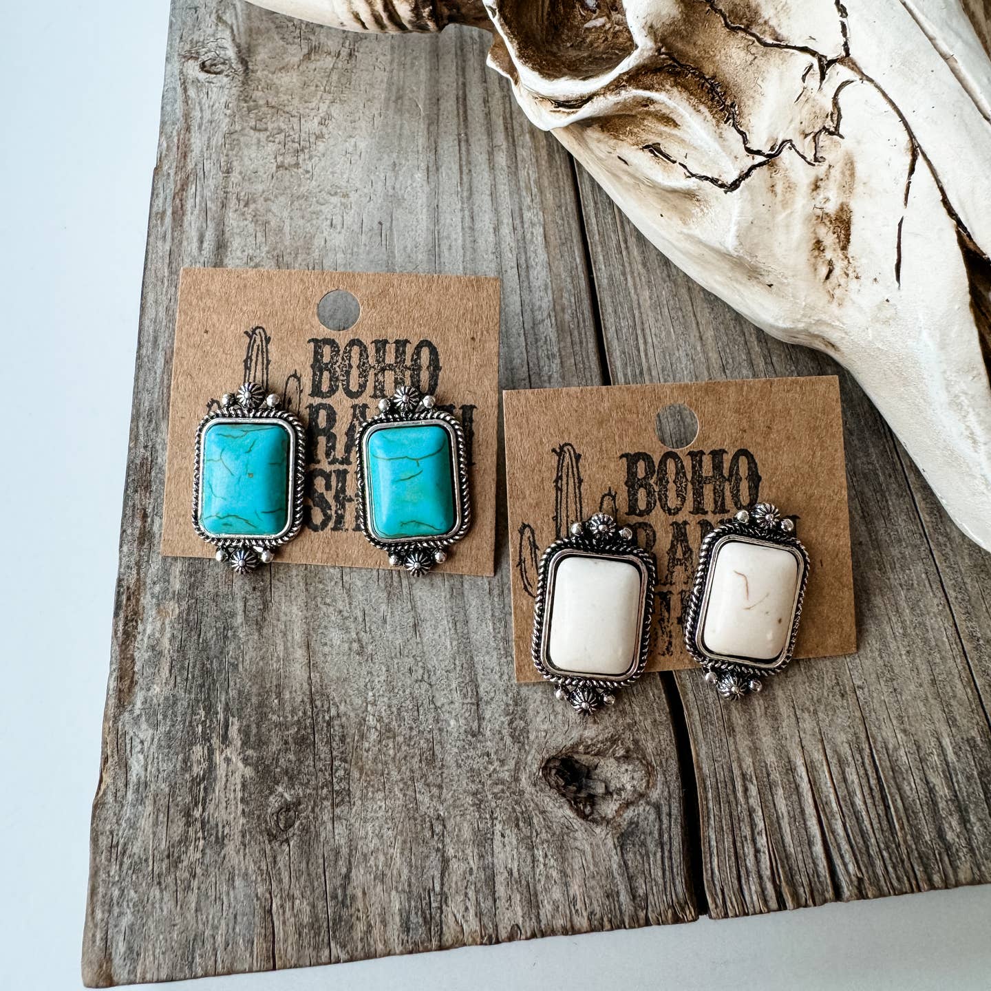 Preorder: Rectangle Stone Studs