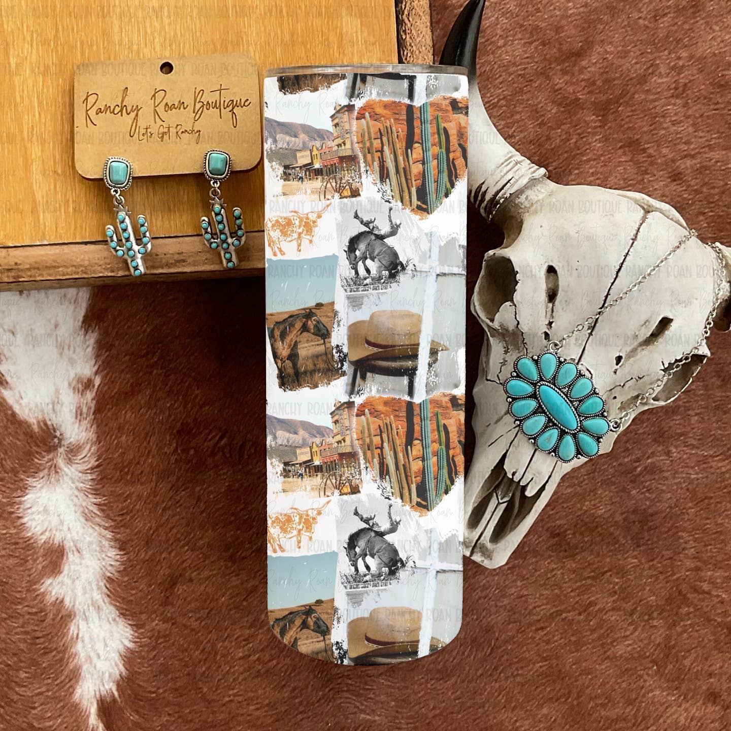 Preorder: Vintage Western 20oz Skinny Tumbler