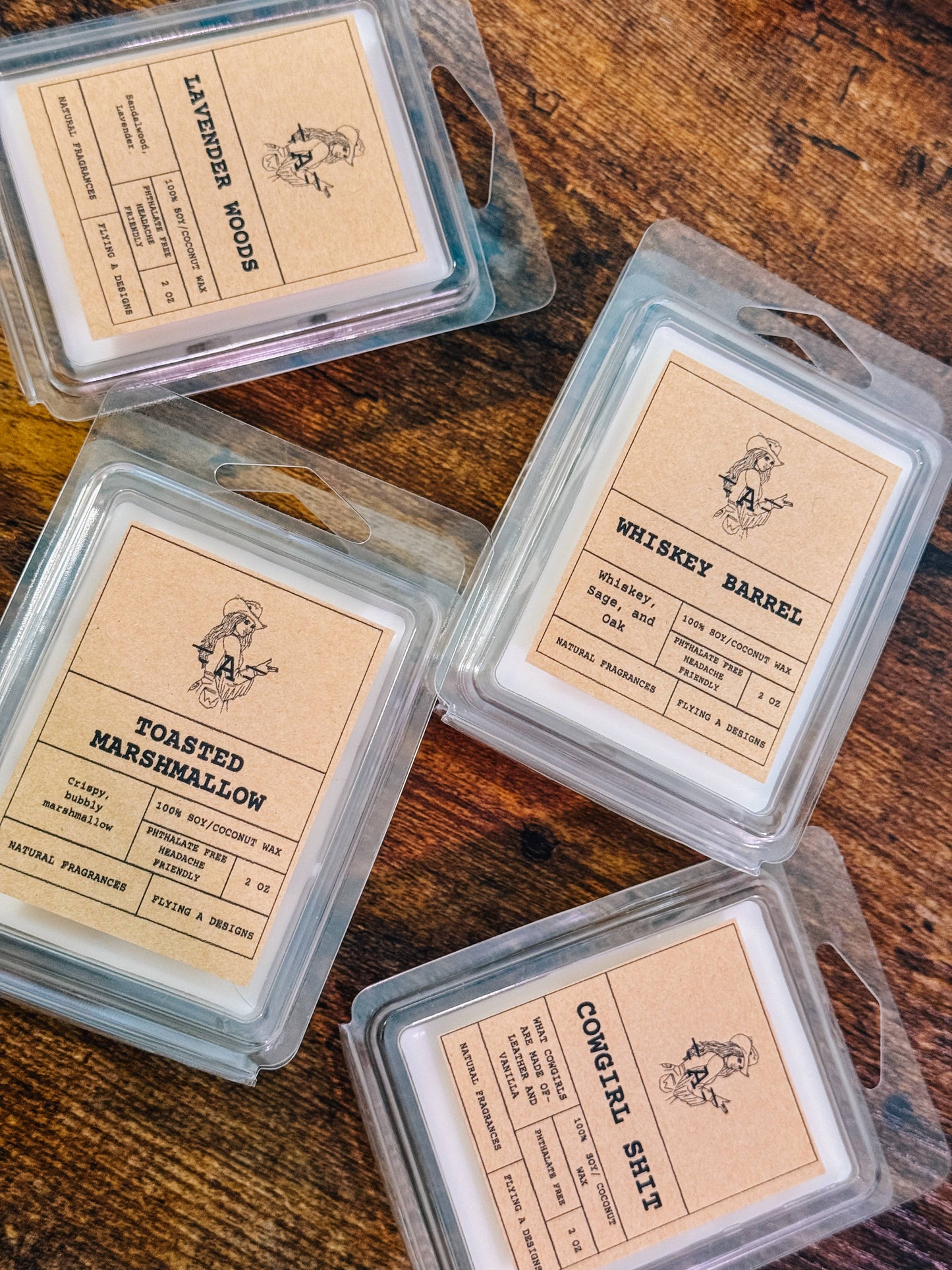 Western Cowgirl Punchy Scented Soy Natural Candle Wax Melt