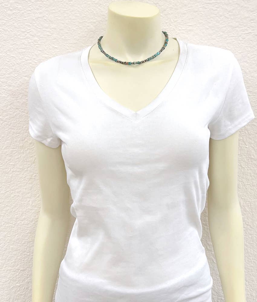 738990, Handmade 16" 12mm Gemstone Necklace