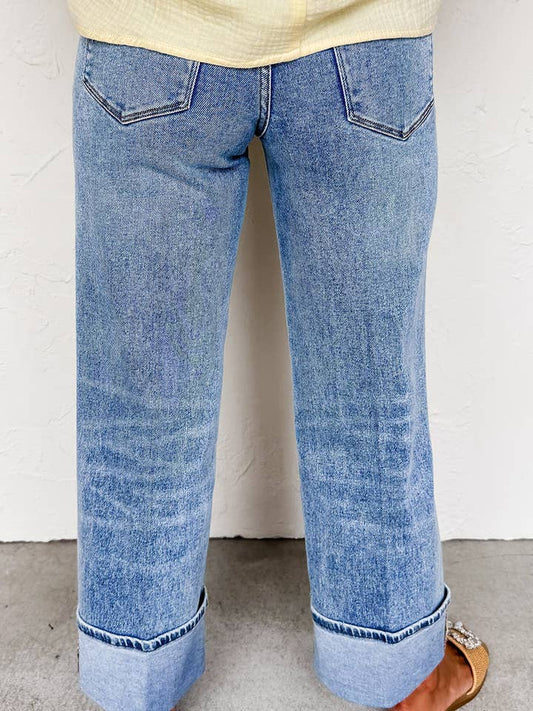 Preorder: Center Seam Cuffed Jeans